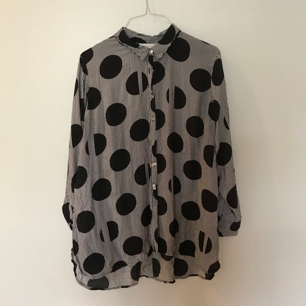 Multiples Tunic Length Button Down
